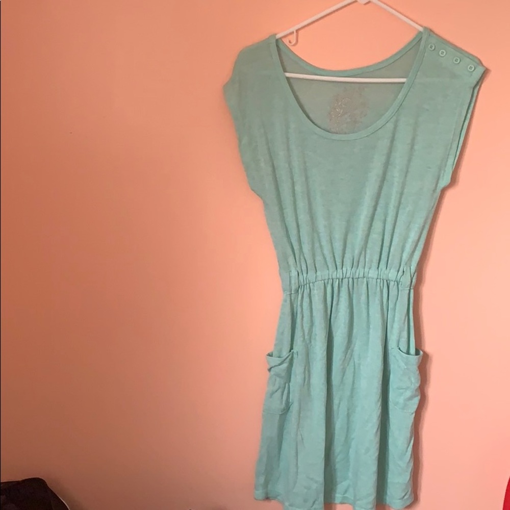 Aqua/mint green cover up dress. Never worn!